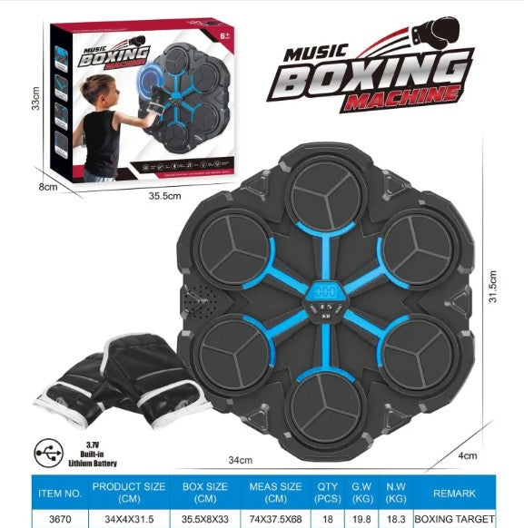 smart boxing target machine for home, wall mounted boxing target machine, electronic boxing trainer with LED lights, interactive boxing target for speed training, boxing reflex training machine for adults, home boxing workout equipment, music boxing target machine for fitness, boxing punch trainer for reaction training, LED boxing target machine for home gym, boxing training machine for men and women