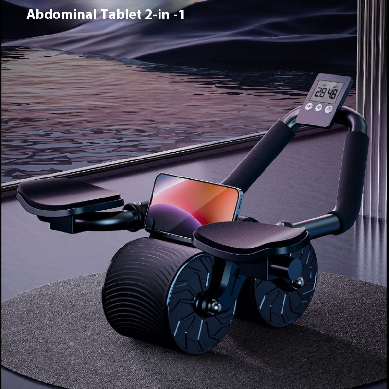 automatic rebound abdominal wheel for home workouts, self-rebounding ab roller for core training, automatic rebound ab wheel for beginners, dual wheel abdominal roller for stability, home gym abdominal wheel for full body workouts, automatic rebound ab roller with elbow support, non-slip abdominal wheel for core strength training, portable rebound ab wheel for home fitness, abdominal roller for abs and upper body workouts, automatic rebound fitness wheel for men and women