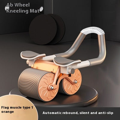 automatic rebound abdominal wheel for home workouts, self-rebounding ab roller for core training, automatic rebound ab wheel for beginners, dual wheel abdominal roller for stability, home gym abdominal wheel for full body workouts, automatic rebound ab roller with elbow support, non-slip abdominal wheel for core strength training, portable rebound ab wheel for home fitness, abdominal roller for abs and upper body workouts, automatic rebound fitness wheel for men and women