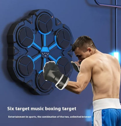 smart boxing target machine for home, wall mounted boxing target machine, electronic boxing trainer with LED lights, interactive boxing target for speed training, boxing reflex training machine for adults, home boxing workout equipment, music boxing target machine for fitness, boxing punch trainer for reaction training, LED boxing target machine for home gym, boxing training machine for men and women