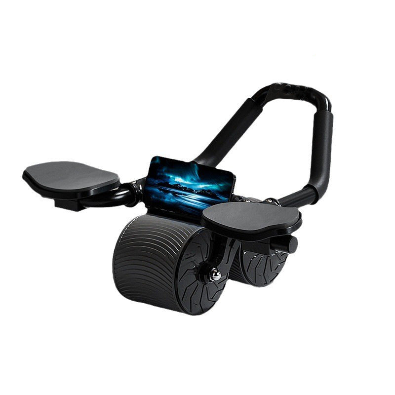 automatic rebound abdominal wheel for home workouts, self-rebounding ab roller for core training, automatic rebound ab wheel for beginners, dual wheel abdominal roller for stability, home gym abdominal wheel for full body workouts, automatic rebound ab roller with elbow support, non-slip abdominal wheel for core strength training, portable rebound ab wheel for home fitness, abdominal roller for abs and upper body workouts, automatic rebound fitness wheel for men and women