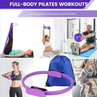 13-piece yoga and Pilates set for home workouts, complete yoga and Pilates equipment set, all-in-one yoga fitness kit for beginners, Pilates workout set for full body training, home yoga and Pilates exercise accessories, portable yoga and Pilates kit for daily workouts, premium yoga and Pilates set for men and women, fitness accessories for yoga and Pilates training, complete home workout yoga equipment bundle. 13-piece yoga and Pilates fitness set for flexibility and strength