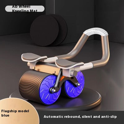 automatic rebound abdominal wheel for home workouts, self-rebounding ab roller for core training, automatic rebound ab wheel for beginners, dual wheel abdominal roller for stability, home gym abdominal wheel for full body workouts, automatic rebound ab roller with elbow support, non-slip abdominal wheel for core strength training, portable rebound ab wheel for home fitness, abdominal roller for abs and upper body workouts, automatic rebound fitness wheel for men and women
