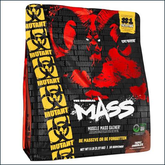 Mutant Mass 5lbs weight gainer protein powder, premium mass gainer for strength training, high-calorie protein powder for weight gain, weight gainer supplement for active lifestyles, Mutant Mass protein powder for muscle support, mass gainer shake for post-workout nutrition, high-quality weight gain protein powder, protein and carbohydrate mass gainer supplement, 5lb mass gainer powder for fitness enthusiasts, Mutant Mass weight gainer for men and women
